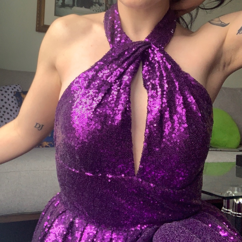 OOAK Handmade Sequin Party Dress - Picture 5 of 11